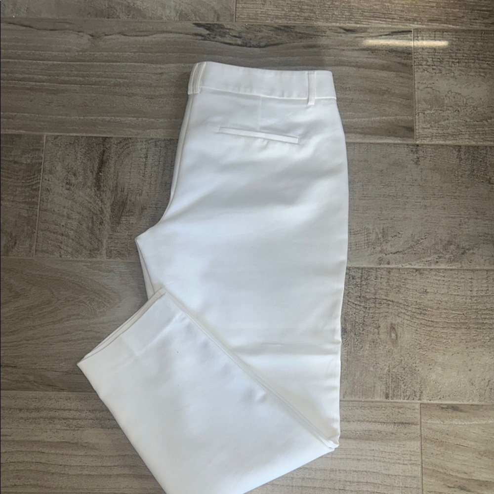 Stylish White Pants; ankle length; never been worn.